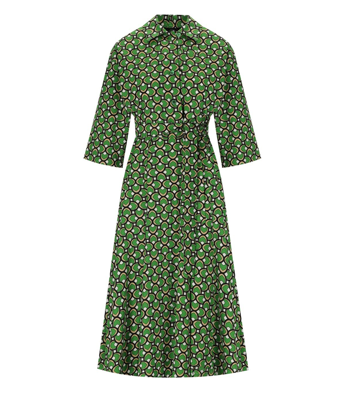 MAX MARA WEEKEND VARENNA GREEN SHIRT DRESS