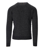 BOB ALFIE ANTHRACITE GREY BLUE CREWNECK SWEATER