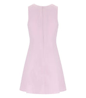 ELISABETTA FRANCHI QUARZO DRESS WITH BROOCH