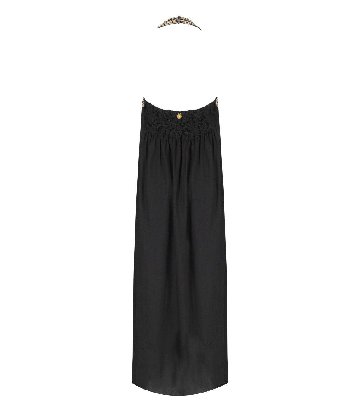 PAHIESA FORMENTERA BLACK LONG DRESS