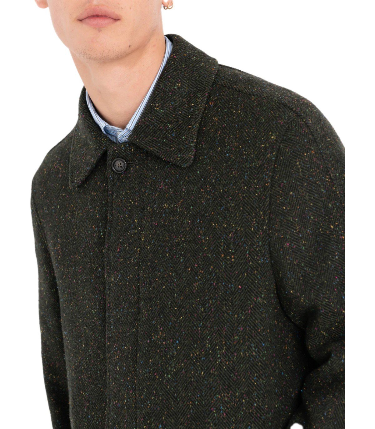 MANUEL RITZ MELNGE GREEN COAT