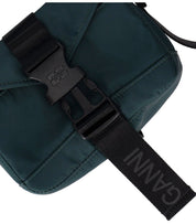 GANNI TECH MINI GREEN CROSSBODY BAG
