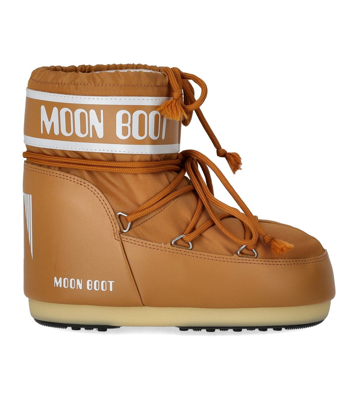 MOON BOOT ICON LOW NYLON COGNAC SNOW BOOT