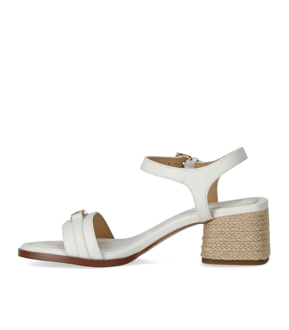 MICHAEL KORS MANDY WHITE HEELED SANDAL