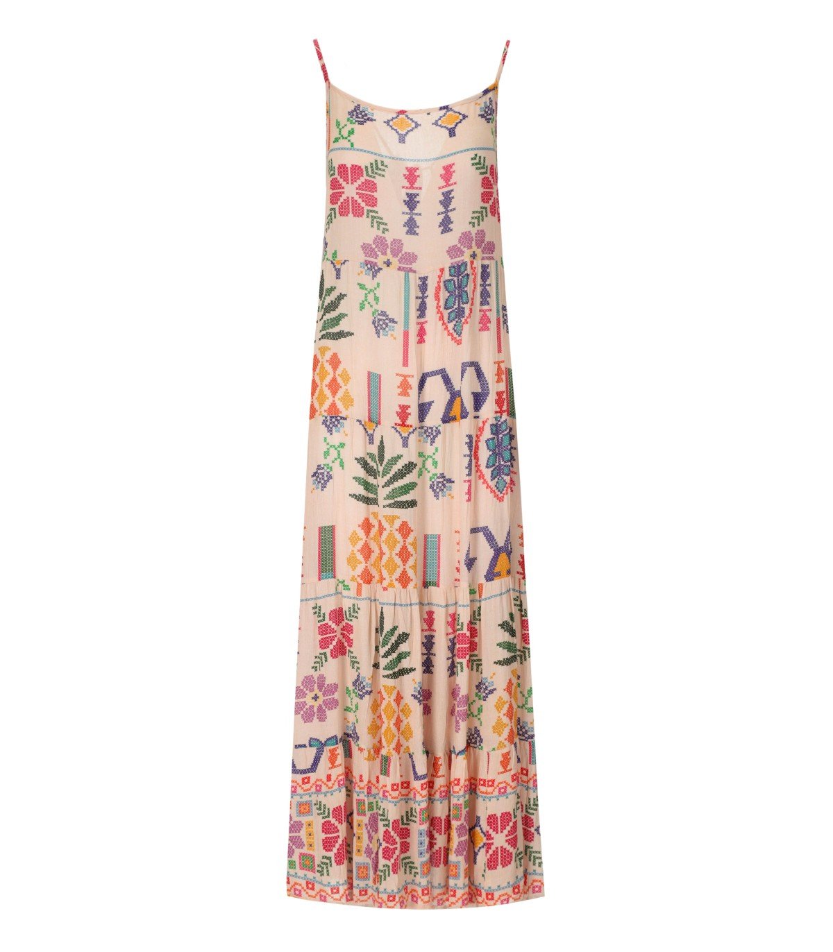 PAHIESA FORMENTERA PINK PATTERNED DRESS