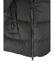 ADD COCOON BLACK HOODED DOWN JACKET