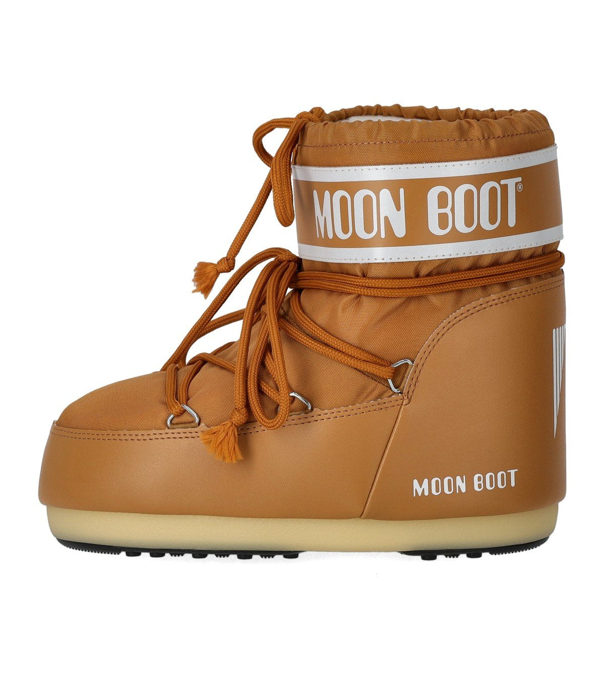 MOON BOOT ICON LOW NYLON COGNAC SNOW BOOT