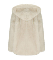 GIACCA IN ECO PELLICCIA BEIGE TWINSET