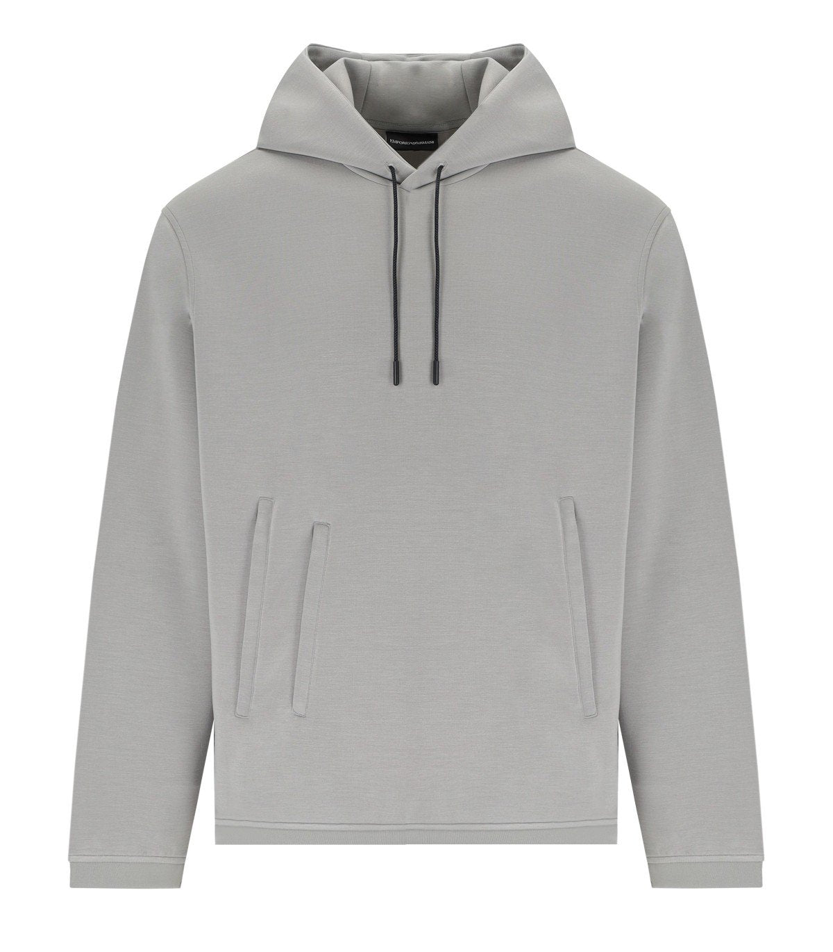 FELPA CON CAPPUCCIO GRIGIA EMPORIO ARMANI