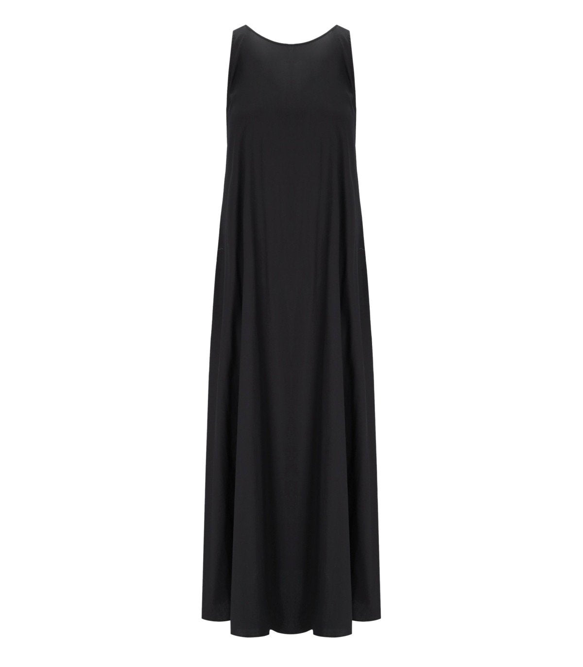 MAX MARA BEACHWEAR ROMEA BLACK LONG DRESS