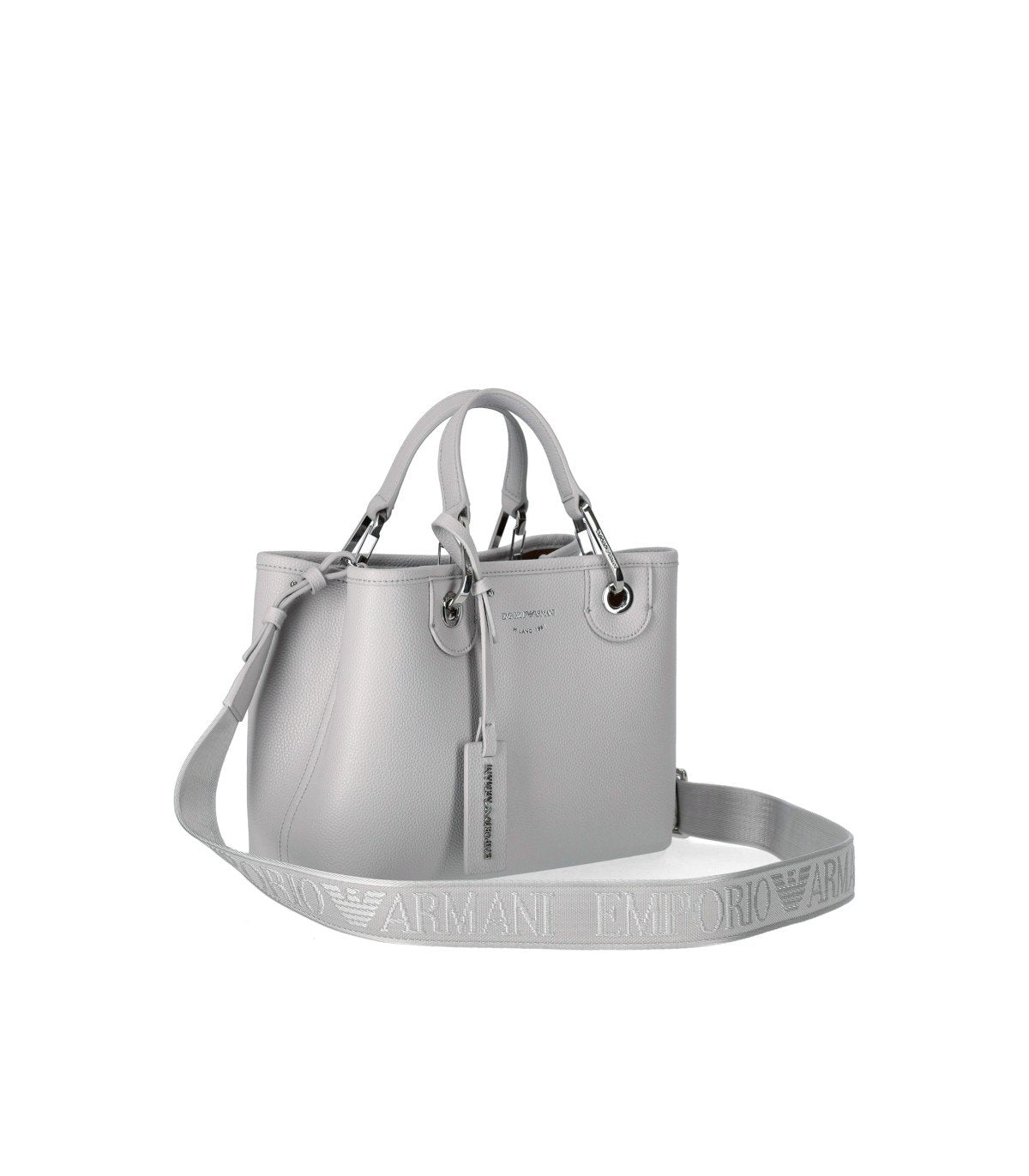 EMPORIO ARMANI MYEA PERLA TABACCO SMALL SHOPPING BAG