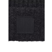 MARC JACOBS THE RIBBED DARK GREY BEANIE