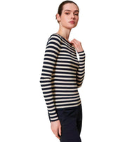 MAGLIA A RIGHE BLU BIANCA TWINSET