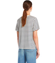 T-SHIRT OLGA A RIGHE BLU MAX MARA WEEKEND