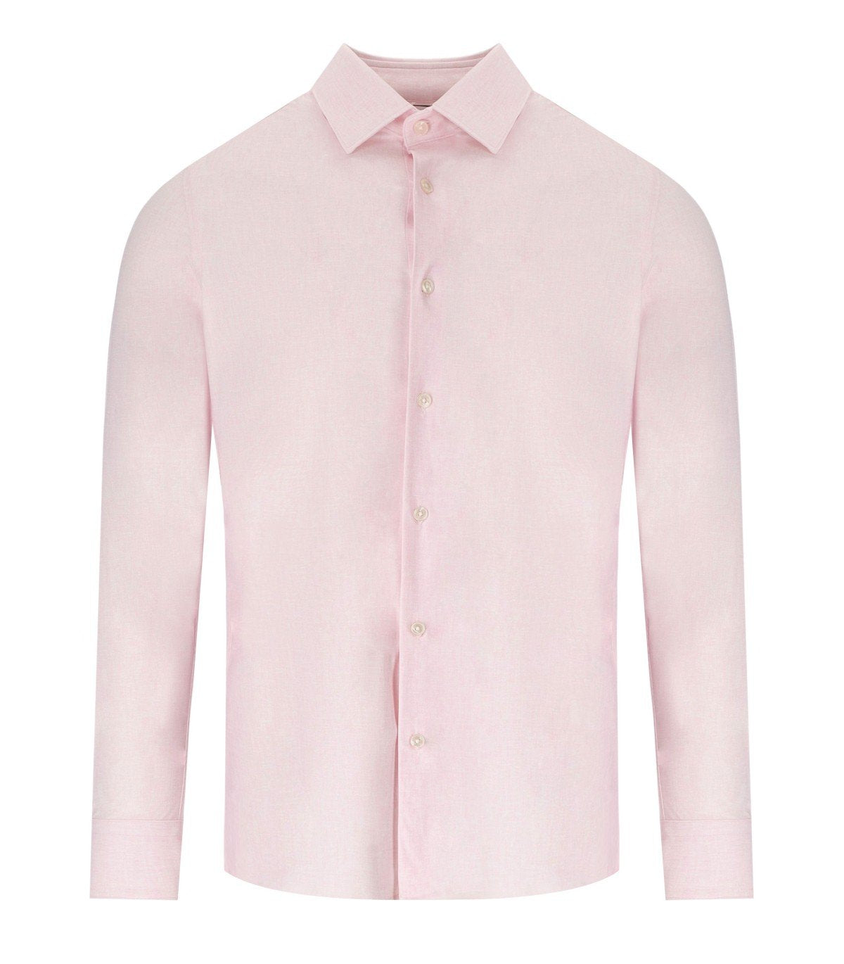 ARCHIVIUM PINK LINEN EFFECT SHIRT