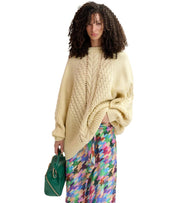 MAGLIONE GIROCOLLO GRIVE ECRU ESSENTIEL ANTWERP