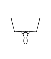 GANNI BLACK LUREX BIKINI TOP