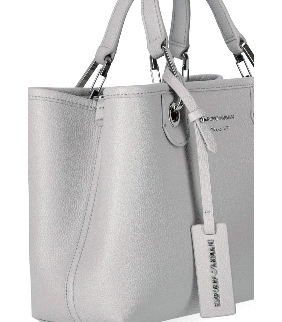 EMPORIO ARMANI MYEA PERLA TABACCO SMALL SHOPPING BAG