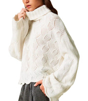 MAGLIONE DOLCEVITA NEVE TWINSET