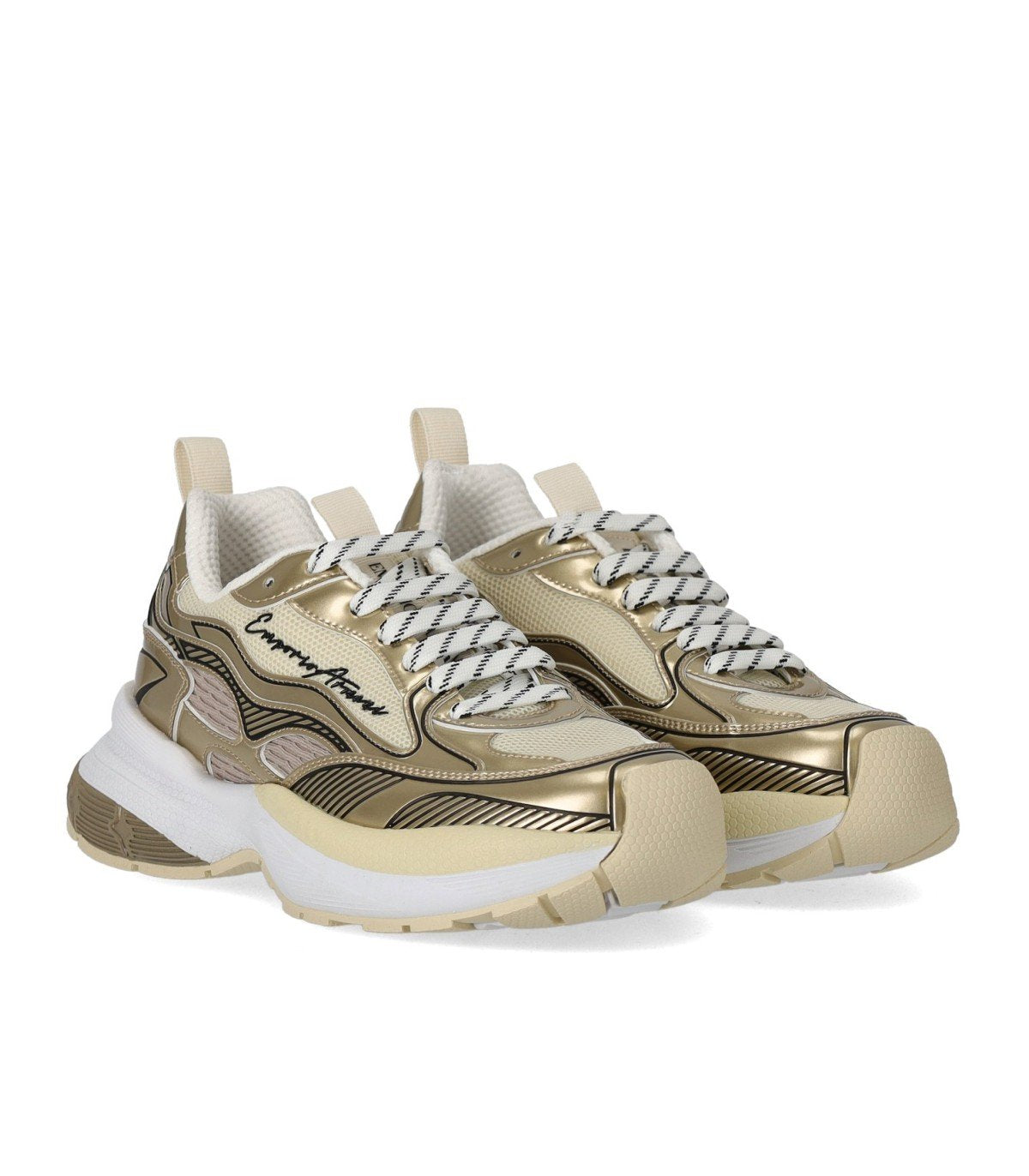 EMPORIO ARMANI GOLD SNEAKER