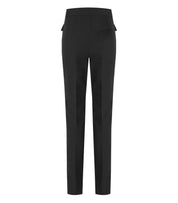 GANNI TWILL BLACK PANTS WITH POCKETS