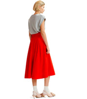 ESSENTIEL ANTWERP HOSANNA RED MIDI SKIRT