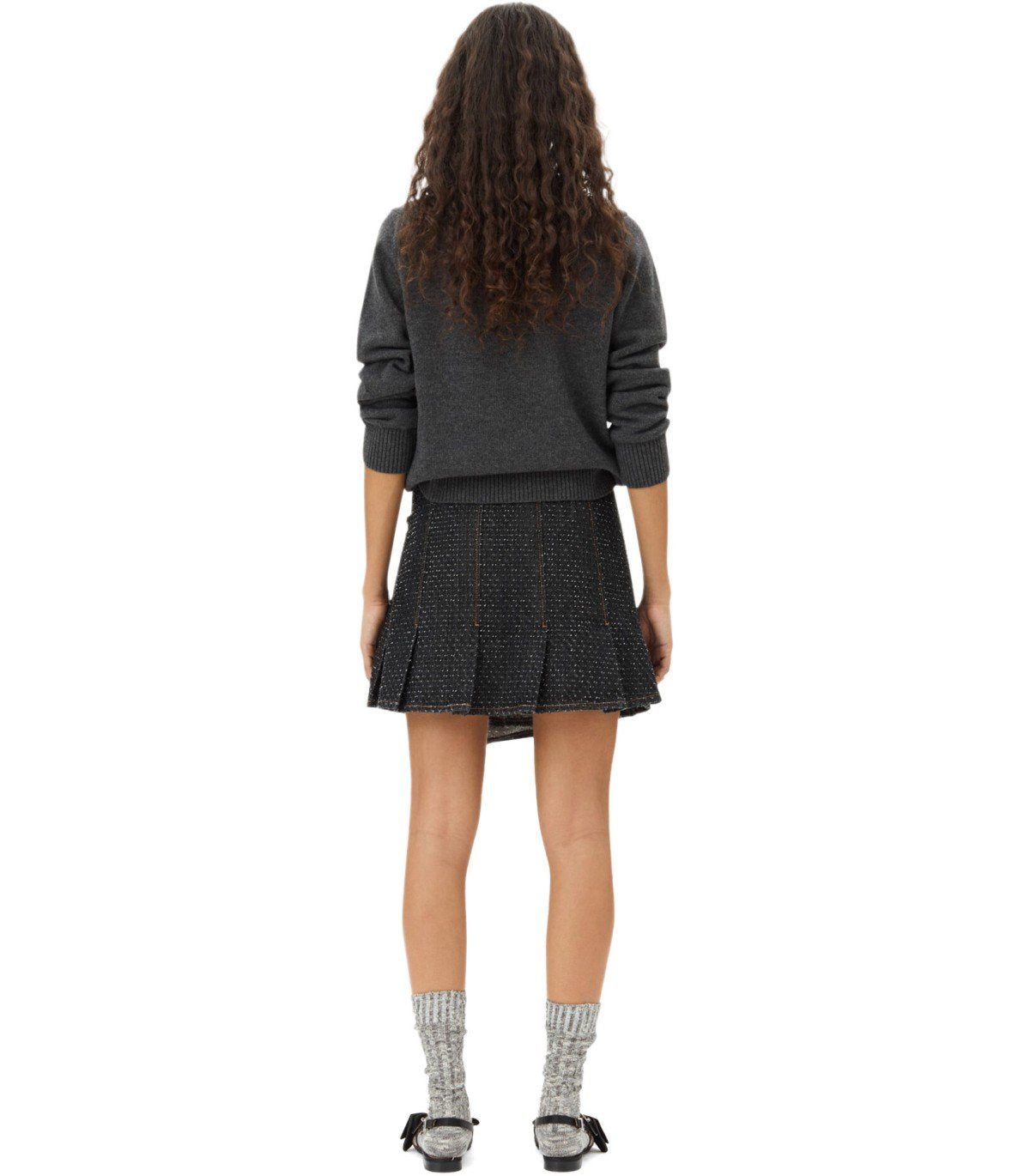 MAGLIONE GIROCOLLO BEAR GRIGIO GANNI