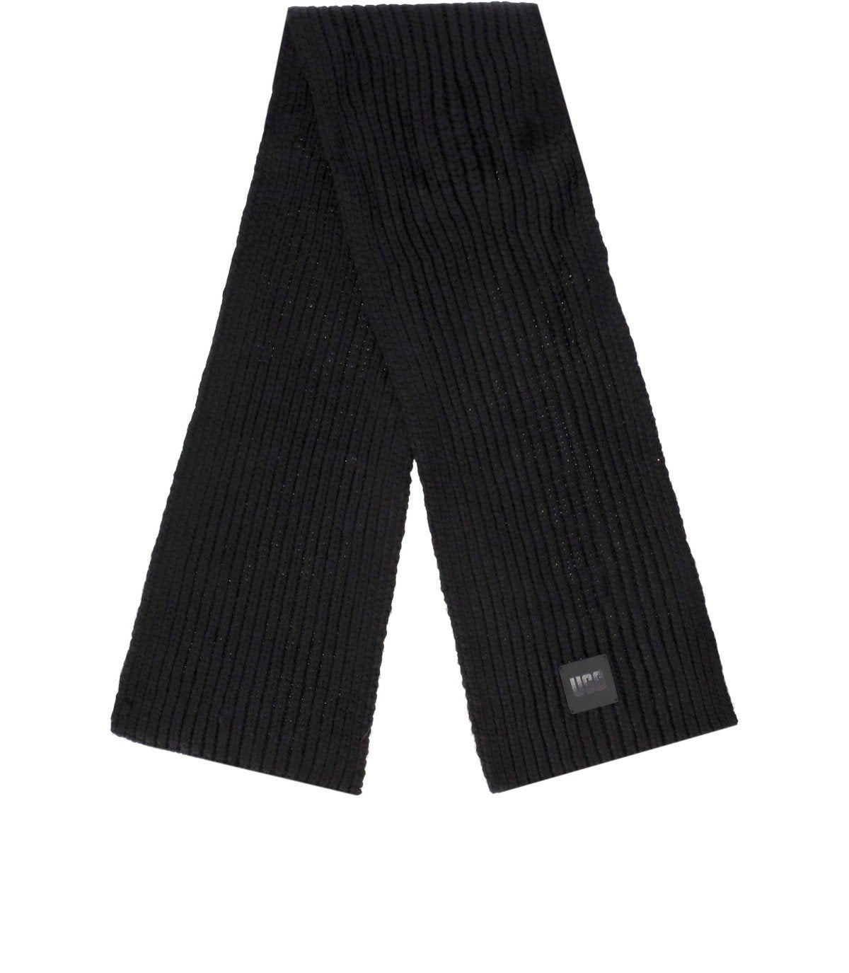 UGG CHUNKY BLACK SCARF