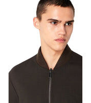 EMPORIO ARMANI BRUIN BLAUW OMKEERBAAR JAS