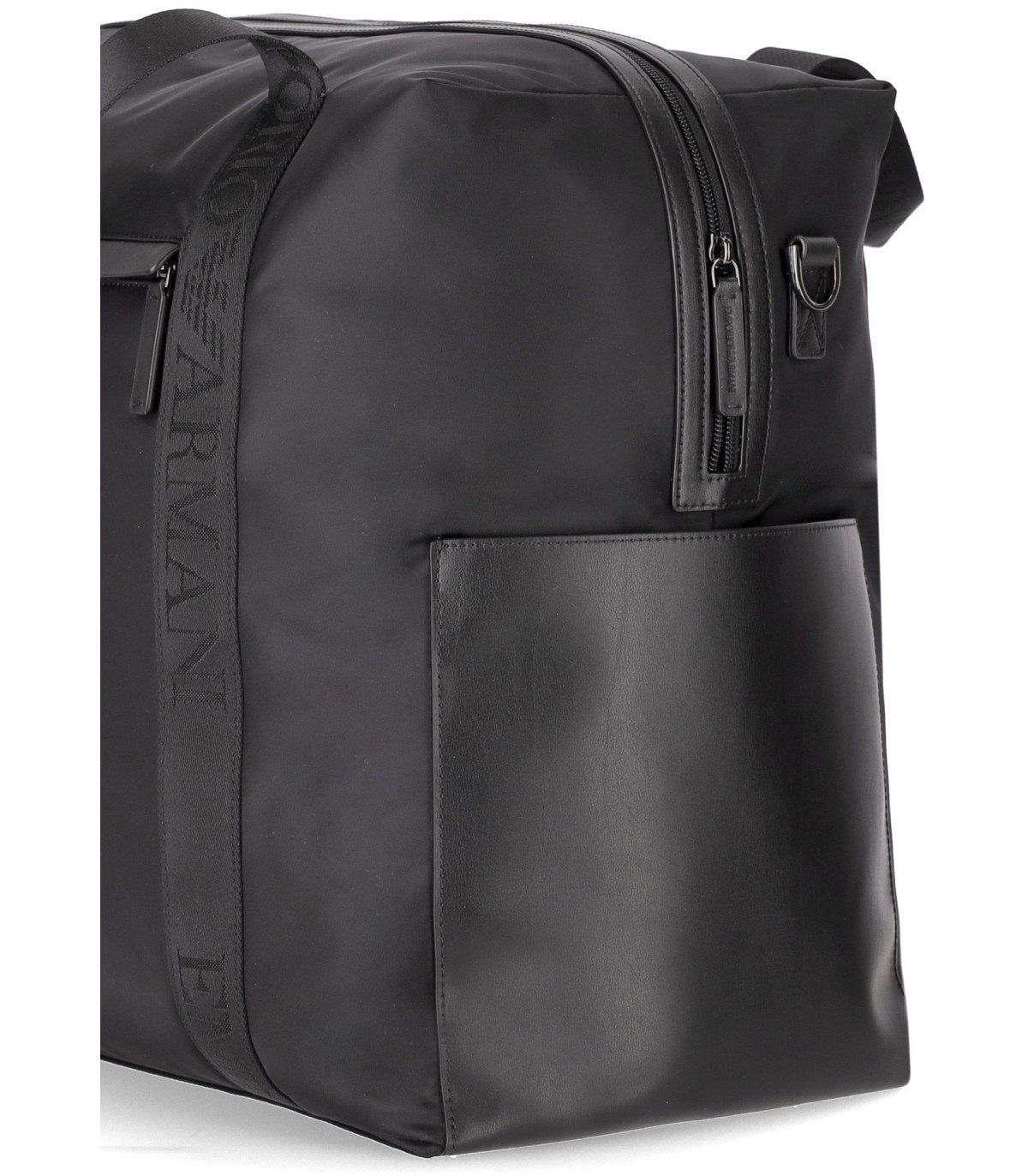 EMPORIO ARMANI NYLON BLACK DUFFLE BAG