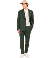 MANUEL RITZ GREEN DOUBLE-BREASTED SUIT
