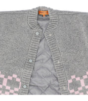 STINE GOYA TINO GREY AND PINK BOMBER JACKET