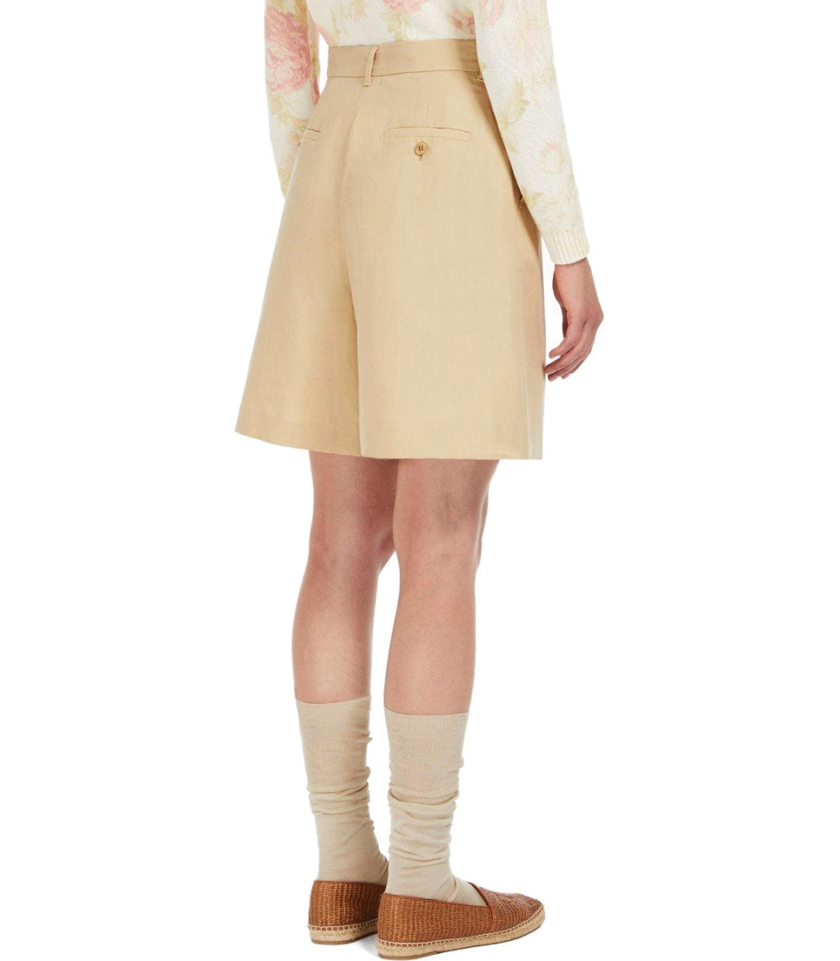 MAX MARA WEEKEND ECUBA BEIGE BERMUDA SHORTS