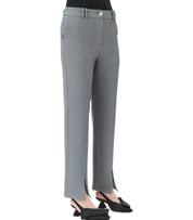 PANTALONE GRIGIO MELANGE GANNI