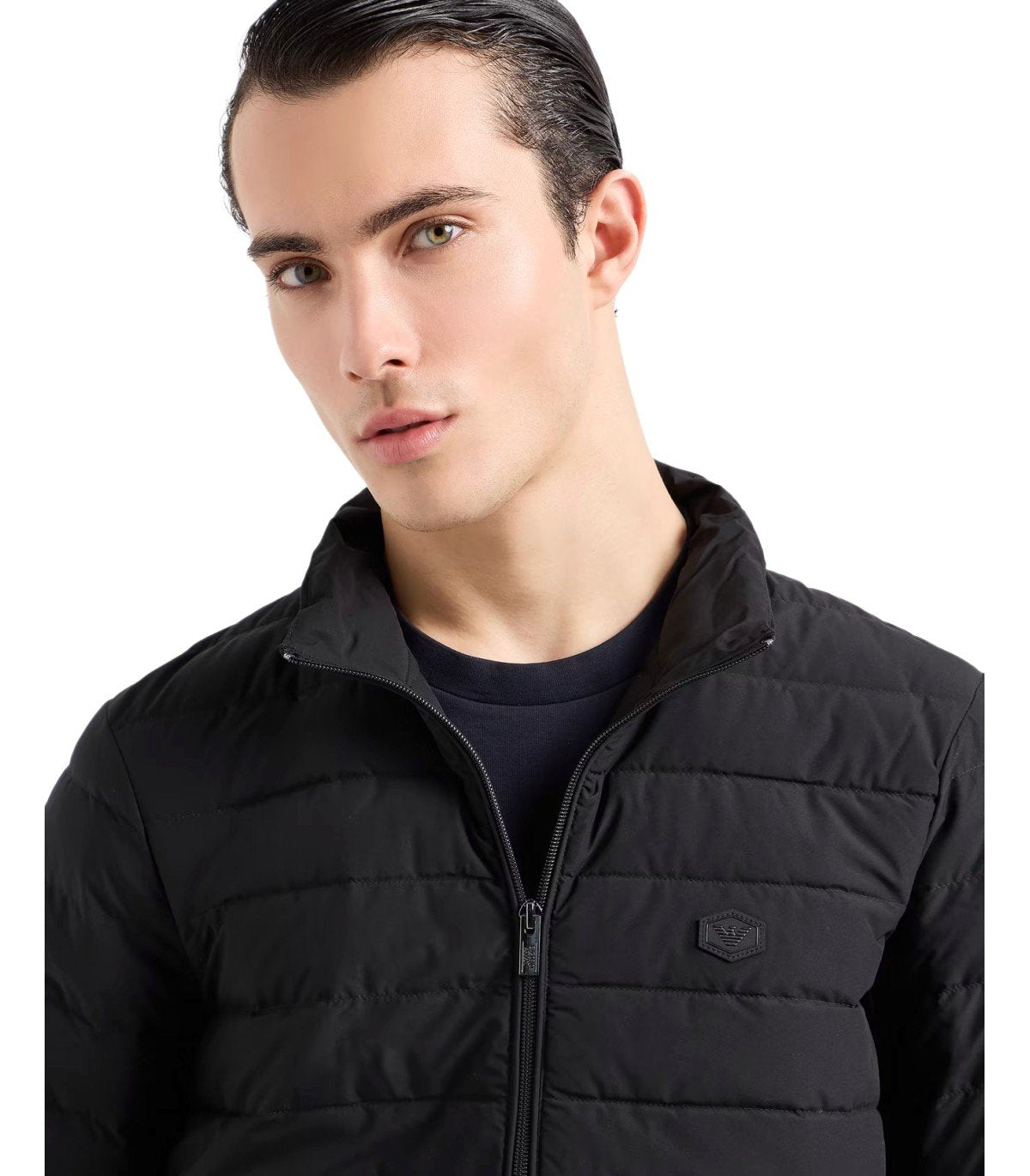 EMPORIO ARMANI ESSENTIAL BLACK DOWN JACKET