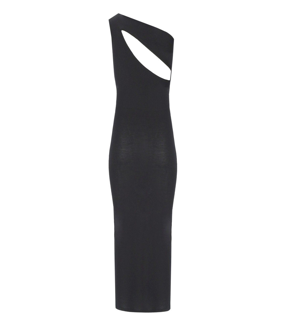 FEDERICA TOSI BLACK CUT-OUT KNITTED DRESS