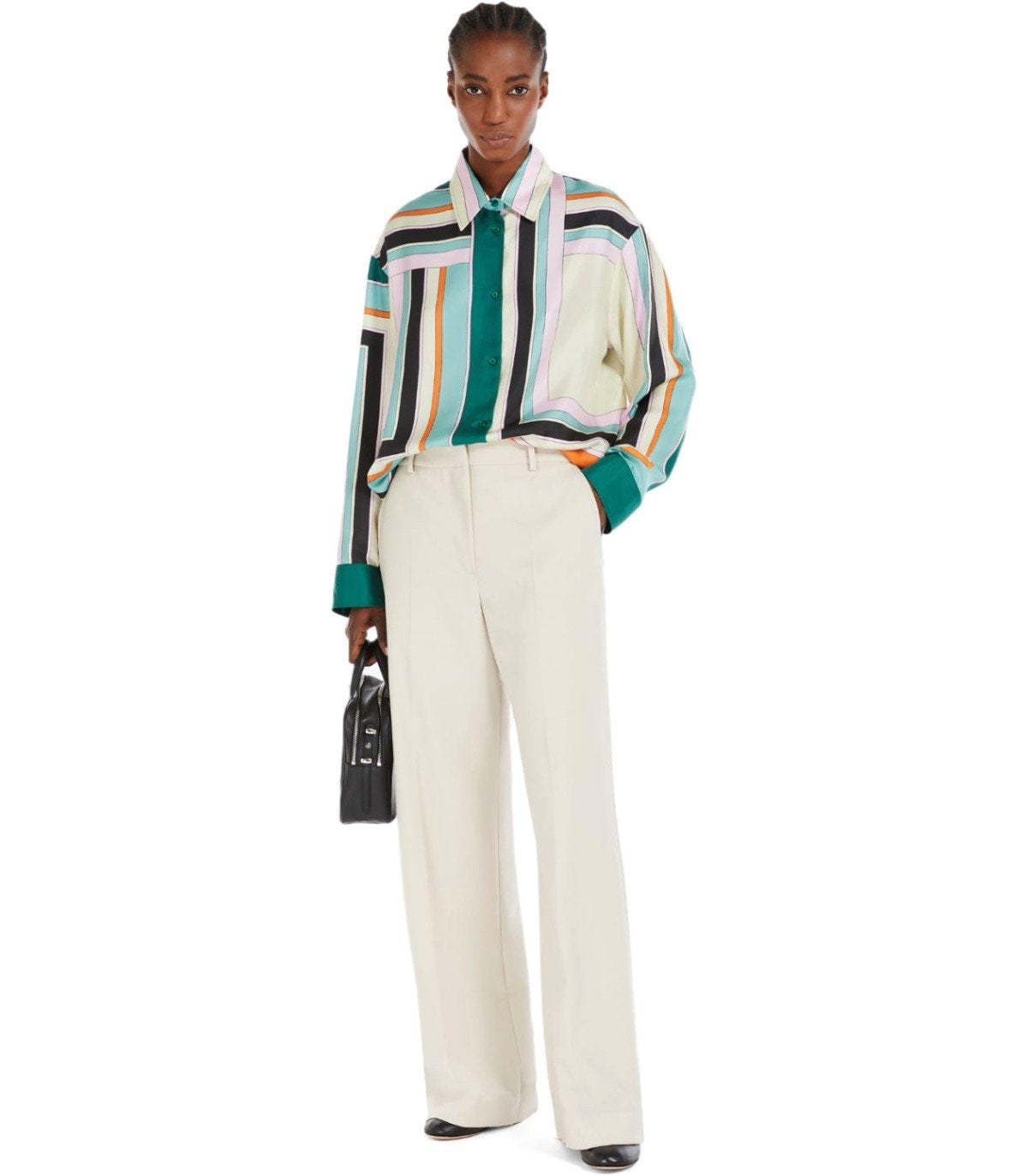 PANTALONE A PALAZZO ANGOLA SABBIA MAX MARA WEEKEND