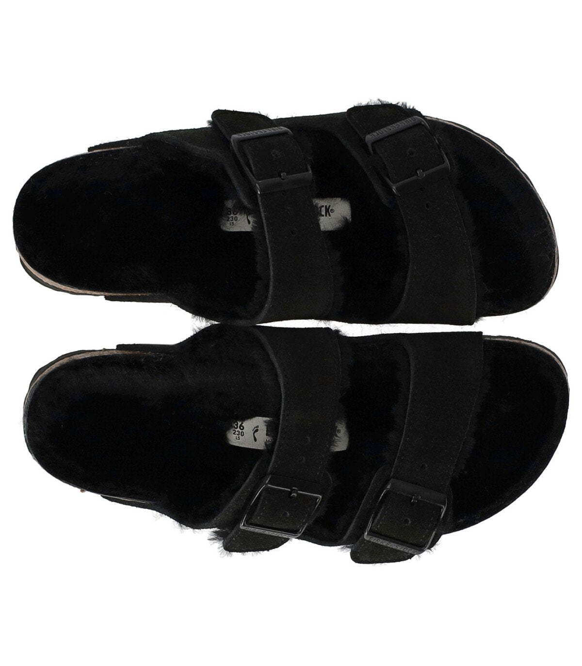 CIABATTA ARIZONA SHEARLING NERA BIRKENSTOCK