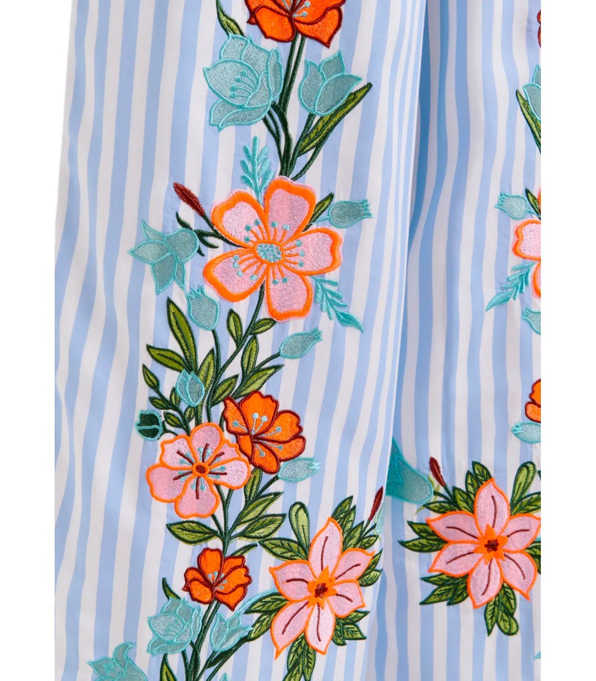 PANTALONE HEVON2 BIANCO E AZZURRO ESSENTIEL ANTWERP