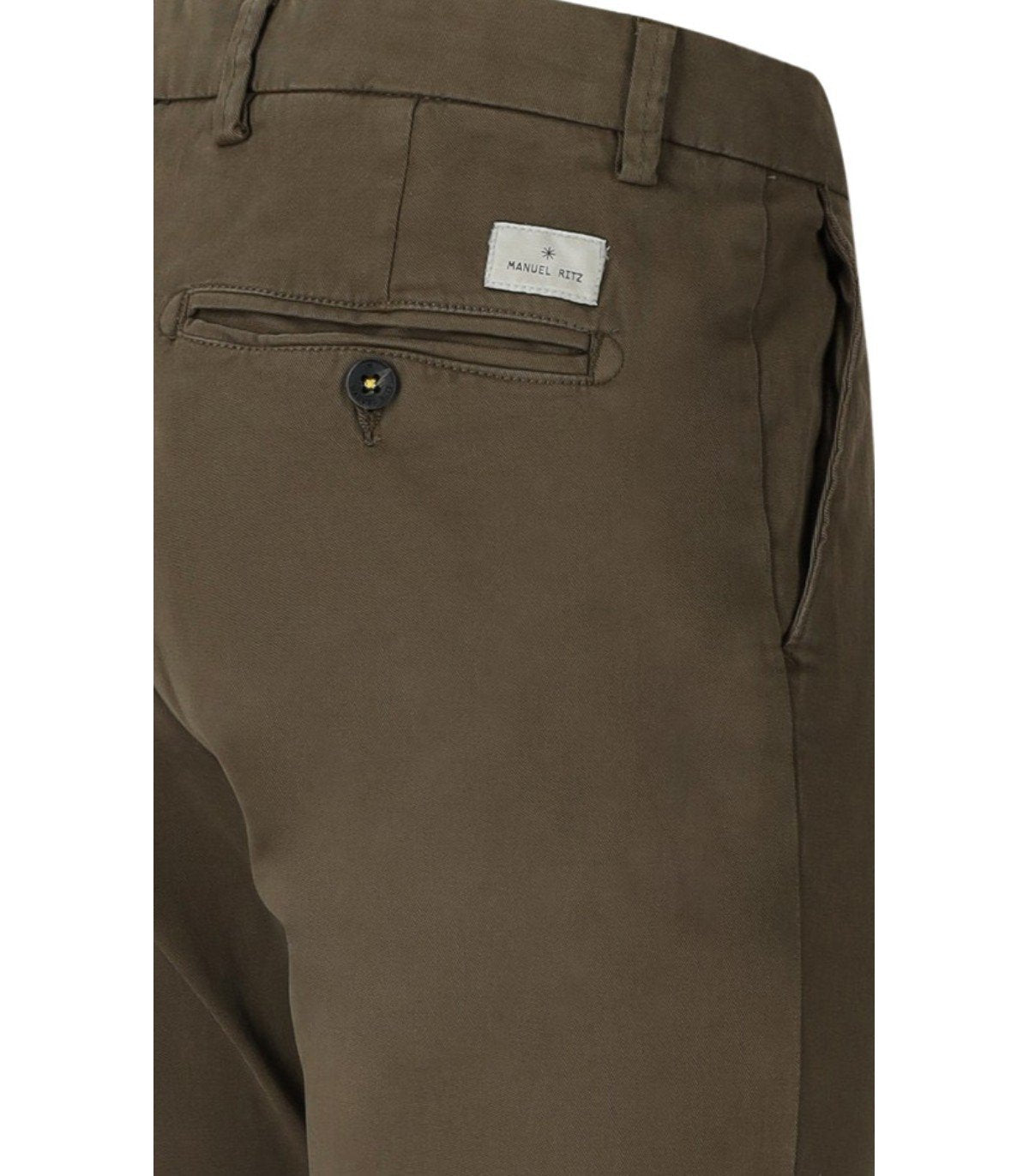 MANUEL RITZ MILITARY GREEN SLIM FIT PANTS