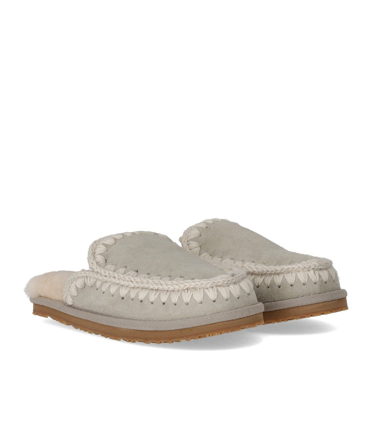 MOU FULL ESKIMO STICH SILVER BIRCH SLIPPER