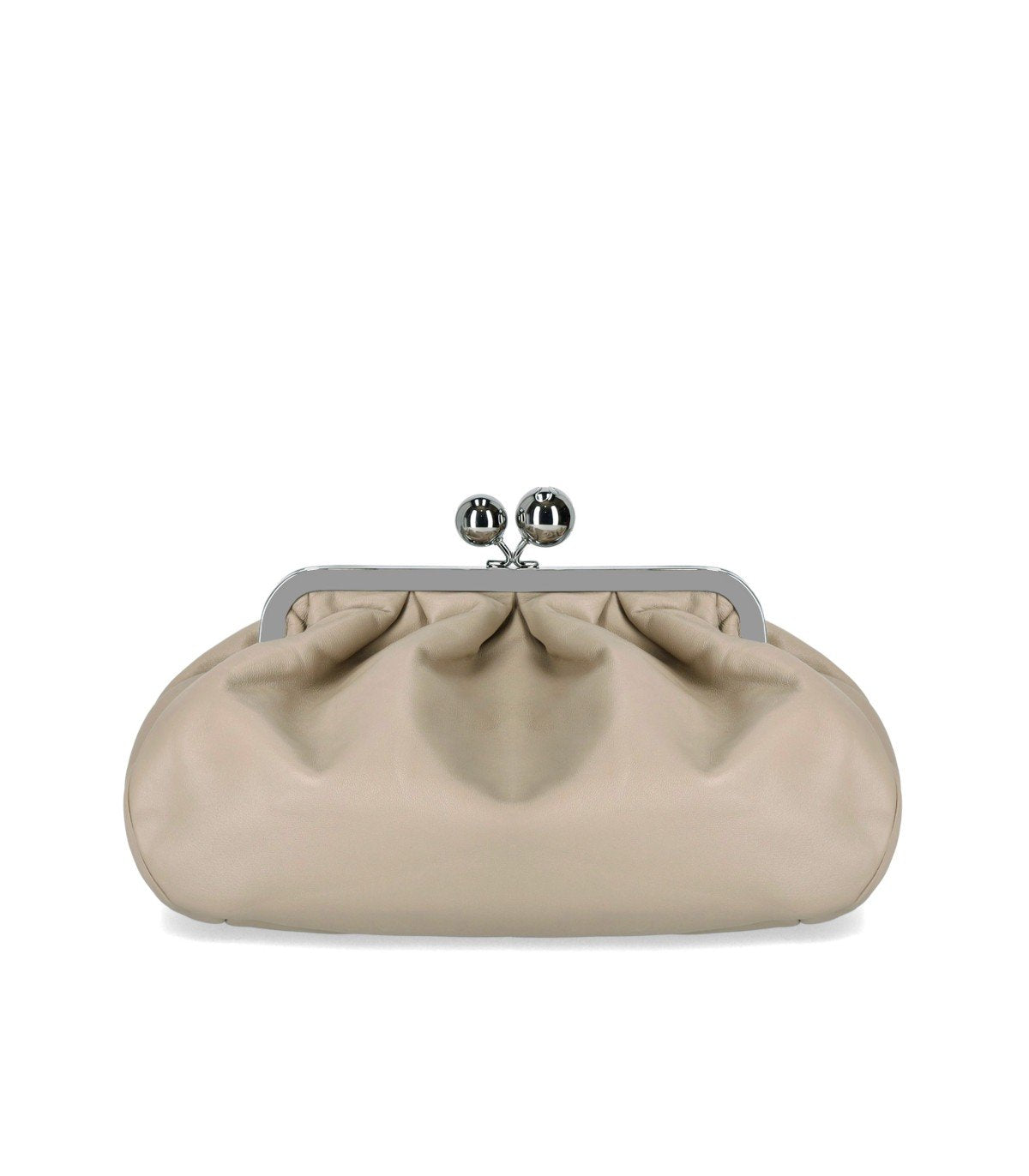MAX MARA WEEKEND PASTICCINO CUBICO MEDIUM SAND CLUTCH BAG