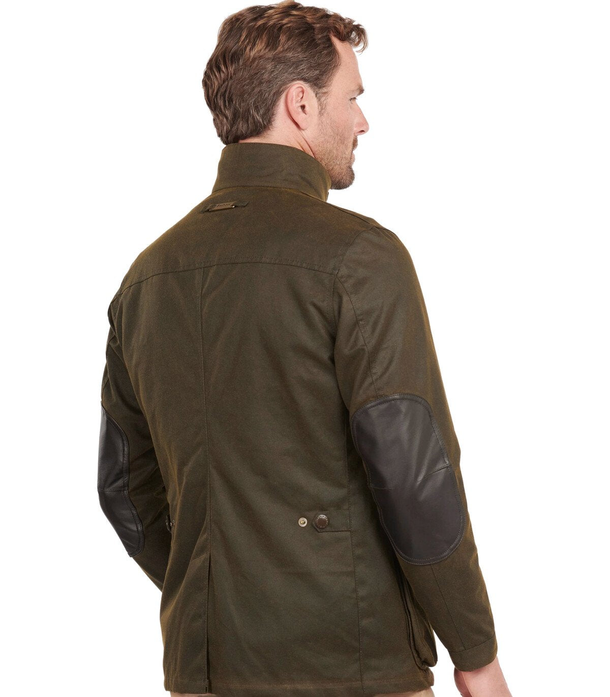 BARBOUR OGSTON WAX OLIVE GREEN JACKET