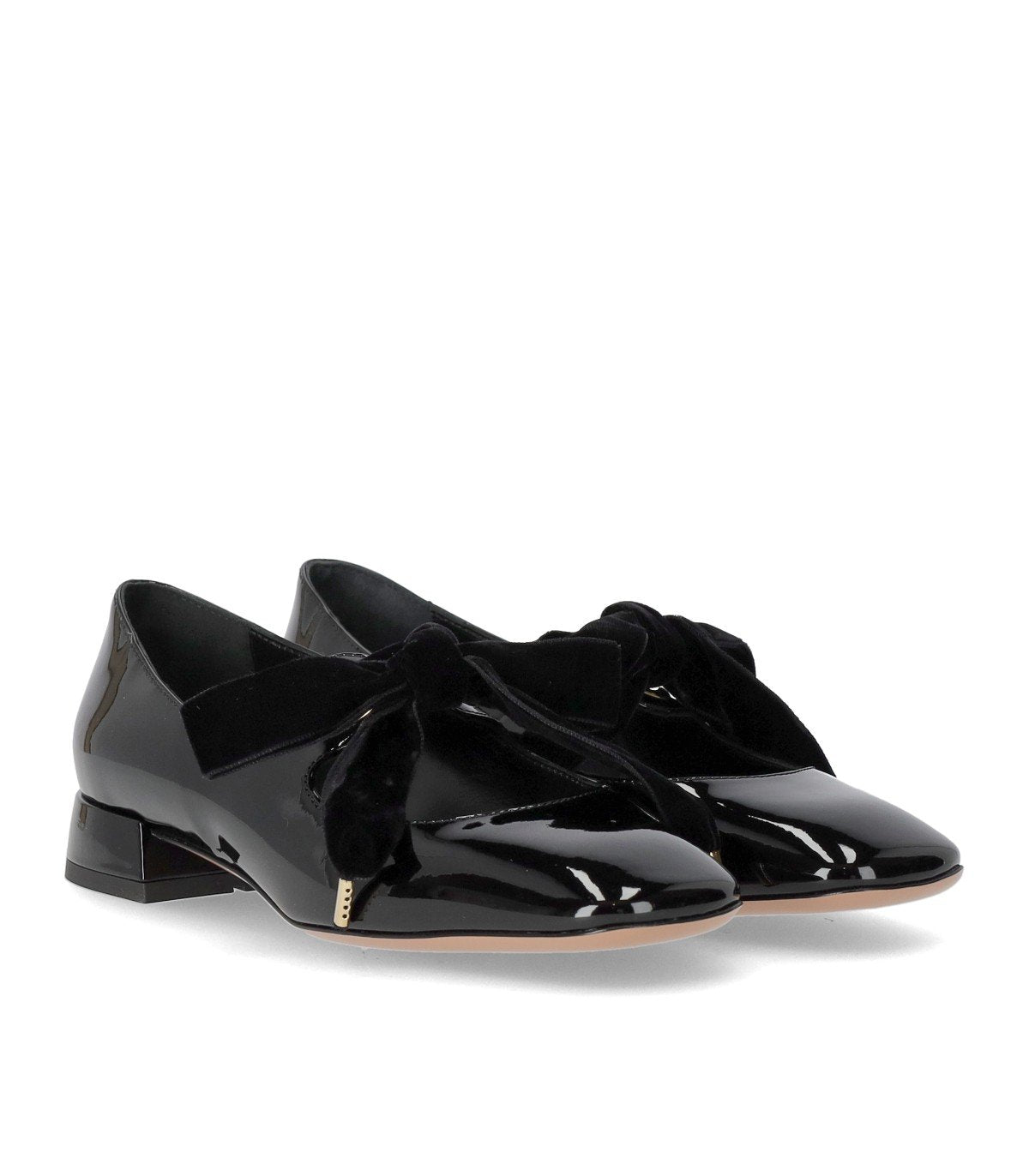 A.BOCCA MARY JANE BLACK BALLET FLAT WITH BOW