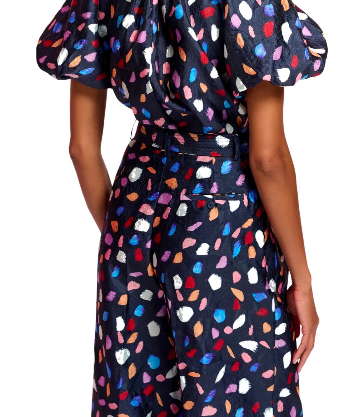 ESSENTIEL ANTWERP FRANKRIJK NAVY BLUE WIDE LEG PANTS