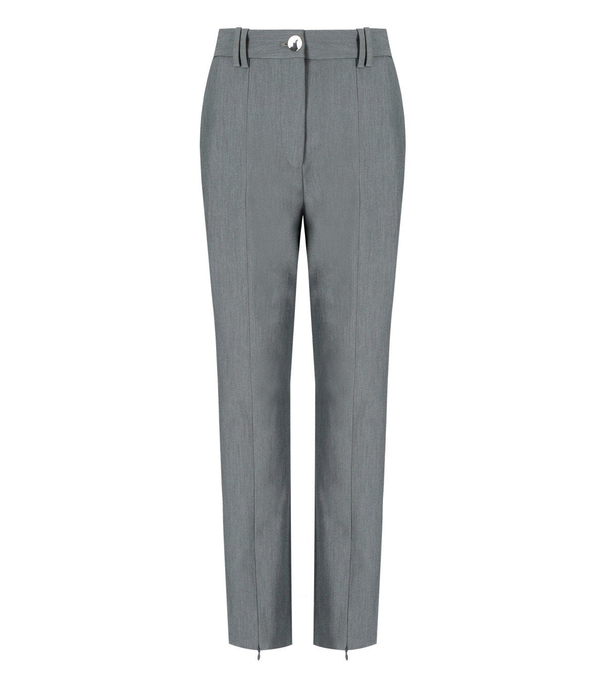 PANTALONE GRIGIO MELANGE GANNI