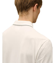 POLO STRETCH PIQUET GAUZE WHITE C.P. COMPANY