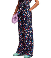 ESSENTIEL ANTWERP FRANKRIJK NAVY BLUE WIDE LEG PANTS