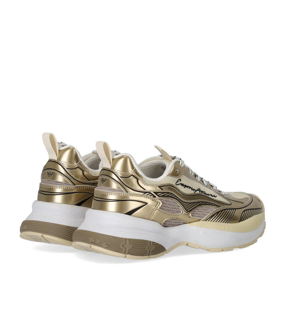 EMPORIO ARMANI GOLD SNEAKER