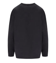 GANNI ROSE ANTHRACITE GREY LONG SLEEVE T-SHIRT